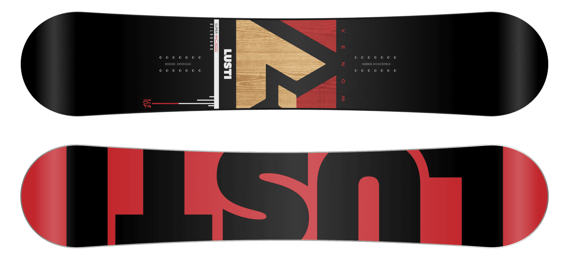 Xtra Wide snowboard Venom Rocker