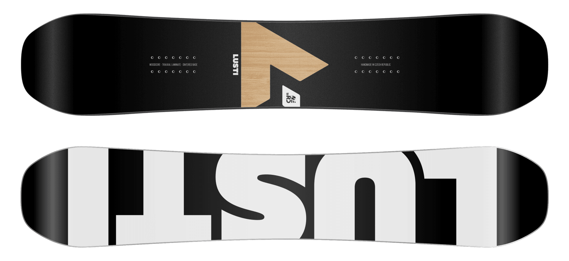 Universeel snowboard Nero Rocker